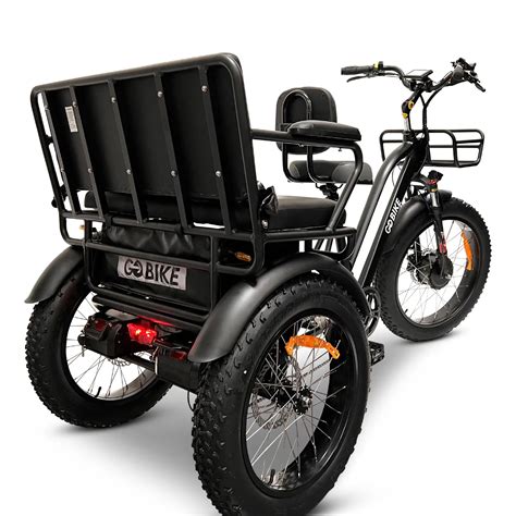 electric tricycle rear seat box|forte electric trike rear seat.